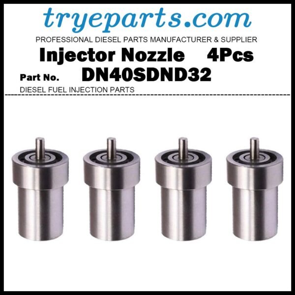4Pcs Diesel Fuel Injector Nozzle Tip 105000-1970 093400-0090 DN40SDND32 for Mitsubishi Fuso Canter 4DR5 4DQ5 / Excavator S4ES4L K3F K3E S3L2 4DQ5 4DR5 / 093500-0183 093500-1320