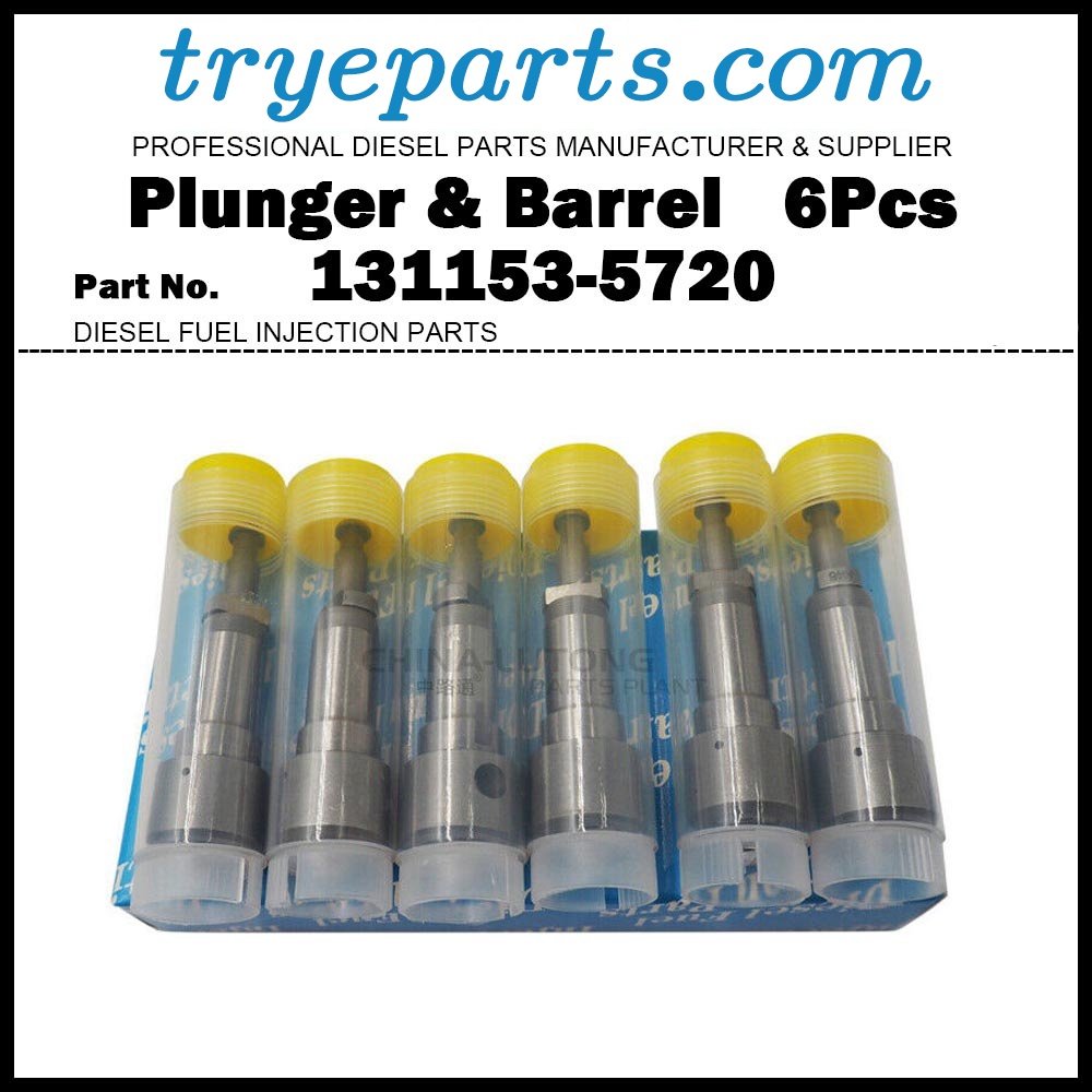 6Pcs Plunger and Barrel Assembly A736 131153-5720 for HINO 500 Series Ranger H07C H07D H07CT / Hyundai Porter D4AF