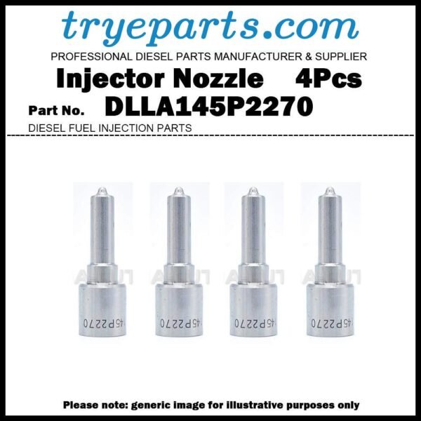 4Pcs Diesel Fuel Injector Nozzle Tip DLLA145P2270 for Cummins ISF3.8 0445120297 0445120416