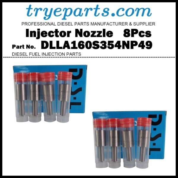 8Pcs Fuel Injector Nozzle 105015-3250 DLLA160S354NP49 for MTSUBISHI Fuso 8DC8 8DC80 105100-4110 3126169052 105100-4190 3126169060 105101-4510 3126169050 105101-4740 3126169051