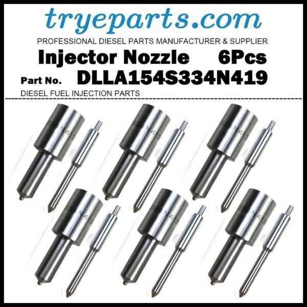 6Pcs Diesel Fuel Injector Nozzle Tips 105015-4190 DLLA154S334N419 for Hitachi EX200 ISUZU Elf Forward 4BD1 4BD1T 6BD1 6BD1T 5153001070 1153001052 1153001202 8941170231 1153001701 8970133191