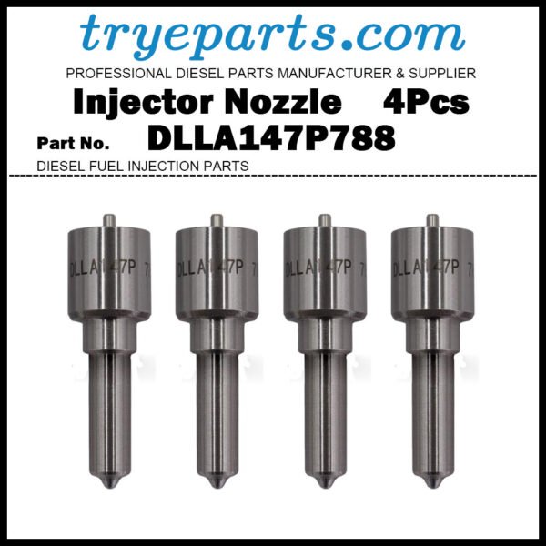 4Pcs Diesel Fuel Injector Nozzle Tips DLLA147P788 DLLA 147 P 788 for Toyota Hilux Hiace Dyna 2.5D 2KD-FTV / Injector 23670-30030 23670-39035 23670-39036 23670-30040 095000-0940 095000-0770