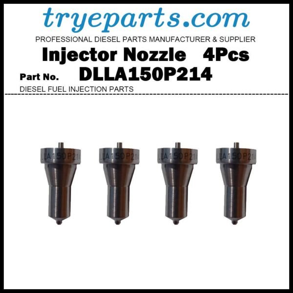 4x Diesel Fuel Injector Nozzle Tip DLLA150P214 119810-53000 114870-53000 DL-150P214 2645F609 for Yanmar 3D84 3D88 4D84 4D88 3TNE88 4TNE88
