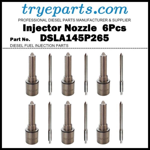 6Pcs Diesel Fuel Injector Nozzle Tip 0433175033 DSLA145P265 for Cummins 6BTAA 0432133877