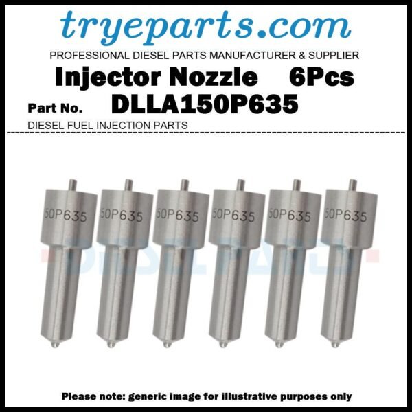 6 Diesel Fuel Injector Nozzle Tip DLLA150P635 1380777 for Scania 114 124 0414701005 1440577