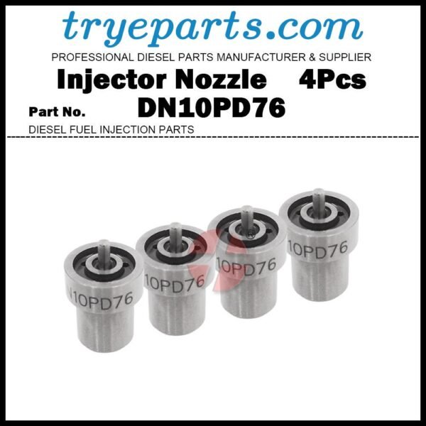4Pcs Diesel Fuel Injector Nozzle Tips 093400-5760 DN10PD76 for TOYOTA Hilux Hiace Land Cruiser Prado 2.4TD 2L-T 2L-TE 2L-THE 093500-4430 23600-54120 093500-4500 23600-59155