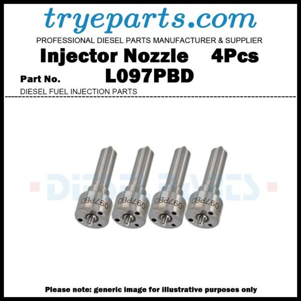 4x Diesel Fuel Injector Nozzle Tip L097PBD for Kia Carnival 2.9d HJ3 33800-4X500 EJBR02801D