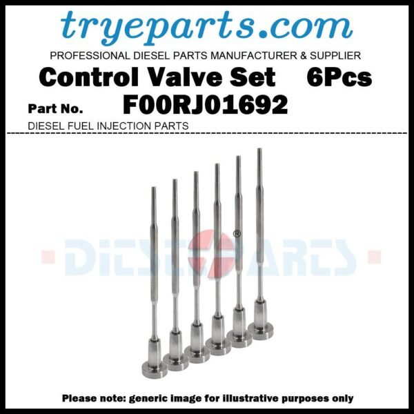 6x Common Rail Fuel Injector Control Valve Set F00RJ01692 for Bosch Injector 0445120357 VG1034080002 0445120222 0445120228 0445120260 0445120324 0445120331 0445120344 0445120380