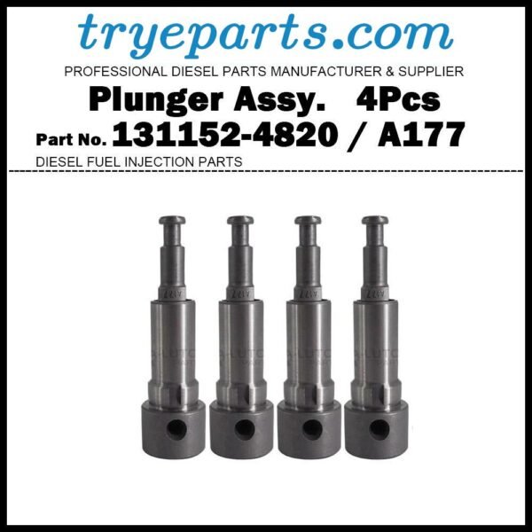 4Pcs Plunger and Barrel A177 131152-4820 for MITSUBISHI 4D31T 4D31T2 / HINO W04CT Diesel Fuel Engine Pump Parts