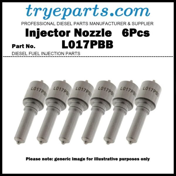 6Pcs Diesel Fuel Injector Nozzle Tip L017PBB for Volvo FH12 FM12 12.1d D12C BEBE4B12001 3155040