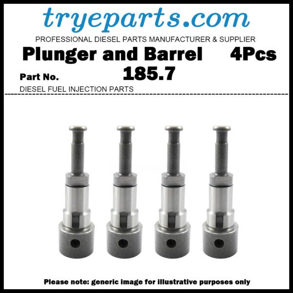 4Pcs Pump Element Plunger 185.7 185/7 Plunger and Barrel Assembly 090150-1857 for Mitsubishi Fuso Canter 4D31 4D31T 4D30 4DR5 4DR7