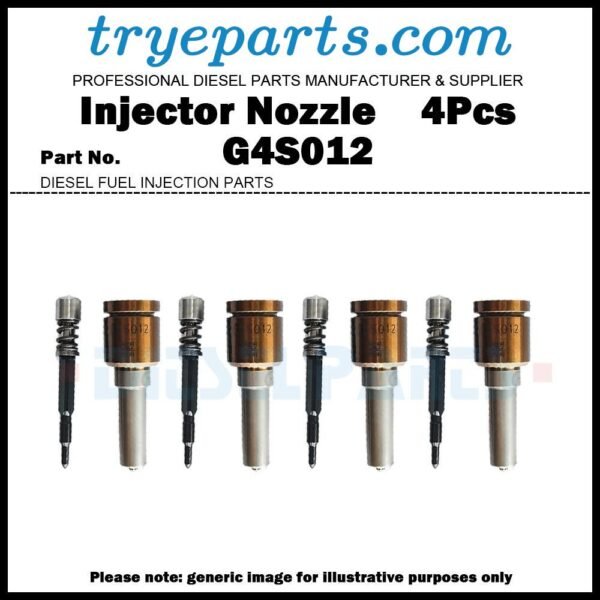 4Pcs Diesel Fuel Injector Nozzle Tips G4S012 for Mazda 2 CX-3 1.5D / Mazda 3 Mazda 6 CX-5 2.2D S550-13H50 295700-0400