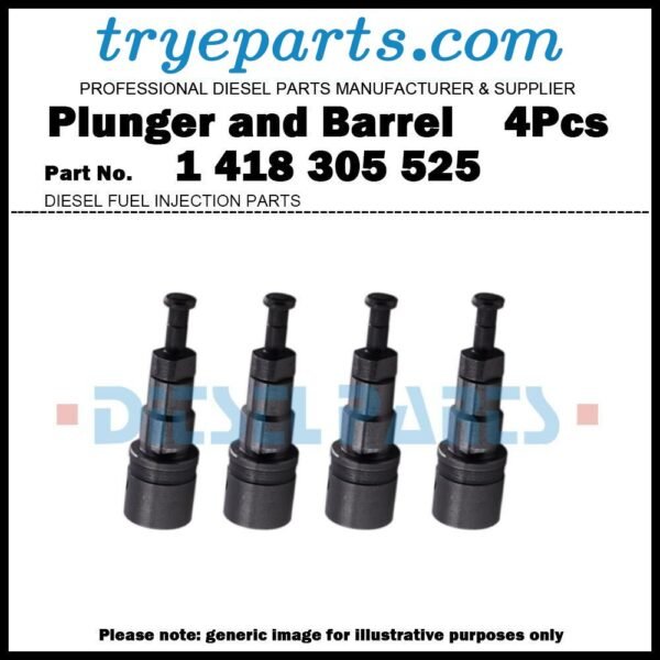 4Pcs Pump Element Plunger 1418305525 for Mercedes Benz W123 W460 240D 240GD OM616 Diesel Fuel Engine Pump Parts
