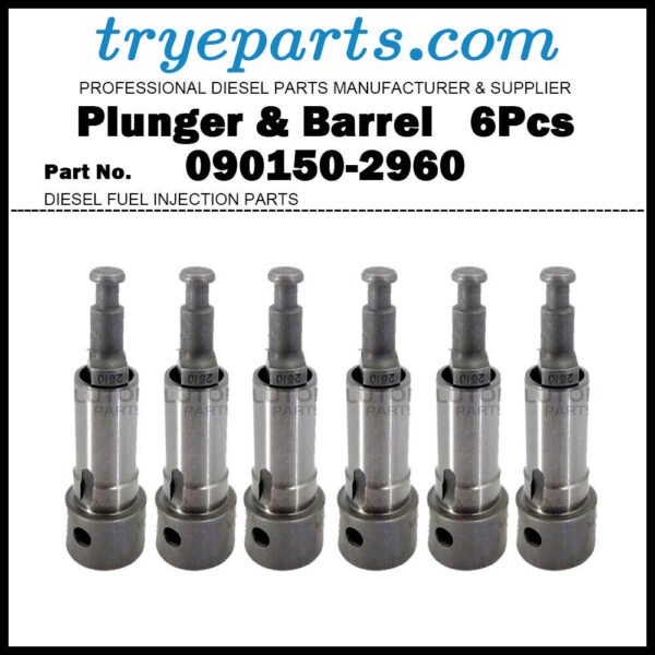 6Pcs Pump Element Plunger and Barrel 090150-2610 2610 for HINO 500 H06CT H07CT Diesel Fuel Engine Pump Parts