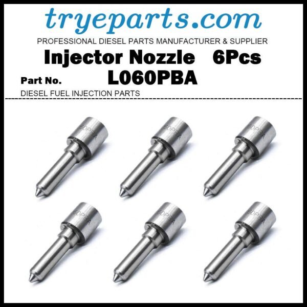 6Pcs Diesel Fuel Injector Nozzle Tip L060PBA 2645A628 for B00901A Massey Ferguson 3350 3355 4235
