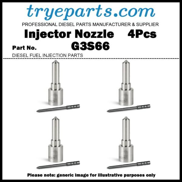4Pcs Diesel Fuel Injector Nozzle Tip G3S66 for kubota V3307 1J770-53051 1J770-53050 295050-1980