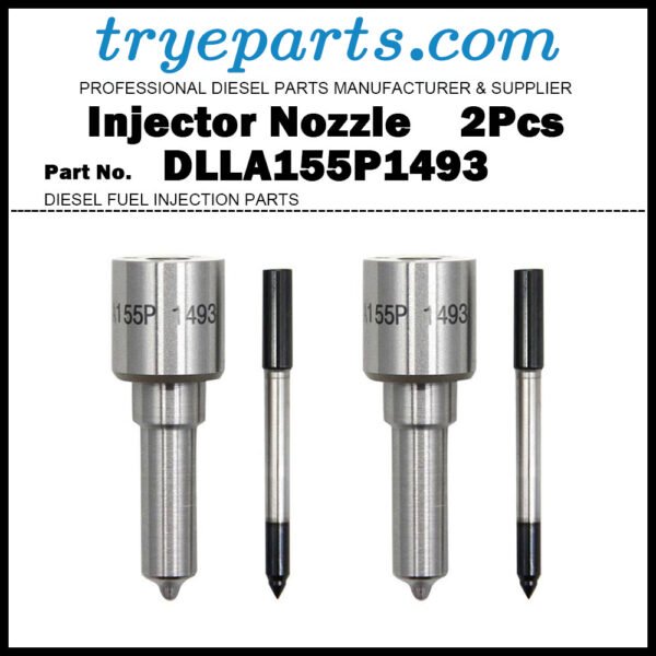 2x Diesel Fuel Injector Nozzle Tips DLLA155P1493 0433171921 DLLA 155 P 1493 for Ford Ranger Everest Mazda BT-50 2.5d WLC WL3 / Injector 0445110250 WLAA13H50 0986435123