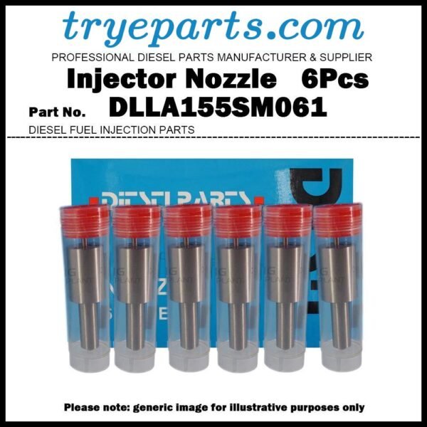 6Pcs Fuel Injector Nozzle DLLA155SM061 for Daewoo BH115 BS106 Ssangyong Bus DE12