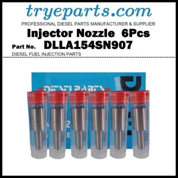 6Pcs Diesel Fuel Injector Nozzle Tips 105015-9071 DLLA154SN907 for Hitachi EX400 ISUZU Giga C/E Series 6SD1 6RB1