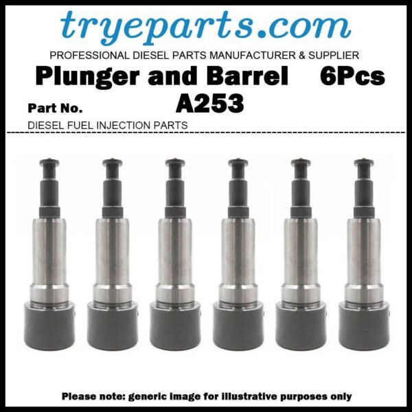 6Pcs Plunger and Barrel Assembly A253 131154-1120 for HINO 300 500 W06E W06C Diesel Fuel Engine Pump Parts