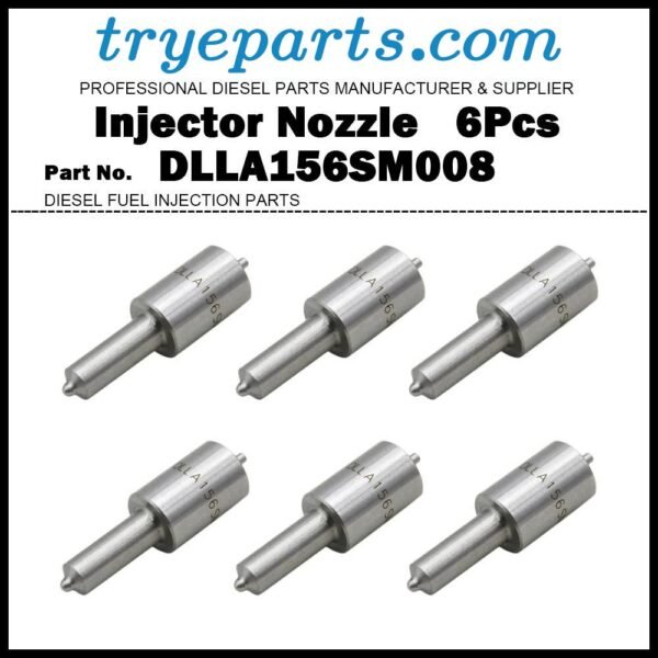 6Pcs Diesel Fuel Injector Nozzle Tips DLLA156SM008 105025-0080 NP-DLLA156SM008  for Isuzu F Series Forward 8.2L 6HH1 6HH1N 8943956963 8943933351 8943956962