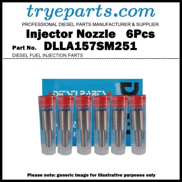 6Pcs Diesel Fuel Injector Nozzle Tip DLLA157SM251 105019-2290 9432611069 ME748302 NP-DLLA157SM251 for Mitsubishi Fuso 6M61 105110-7820 ME131983