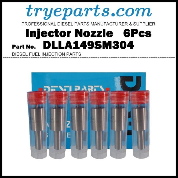 6Pcs Diesel Fuel Injector Nozzle Tips 105025-3040 DLLA149SM304 for HITACHI EX200-6 ZX110 ZX120 ZX200 ZX225UR ISUZU Elf Forward 4BG1 6BG1