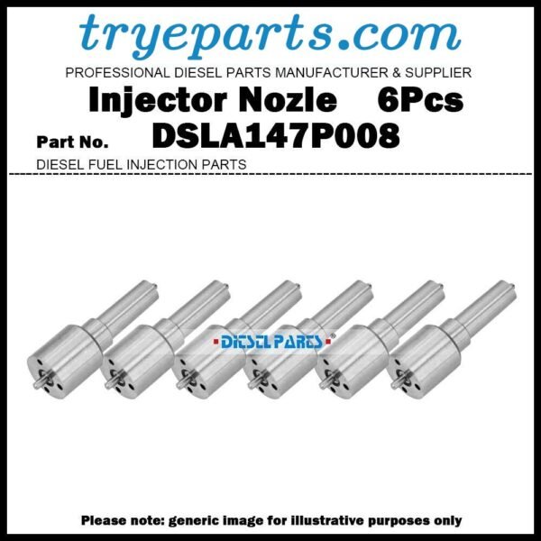 6Pcs Diesel Fuel Injector Nozzle Tips DSLA147P008 F013123088 for Yuchai