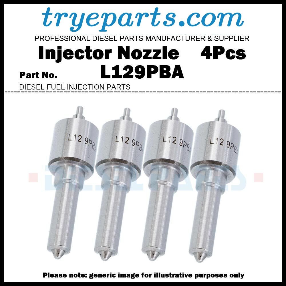 4Pcs Diesel Fuel Injector Nozzle Tip L129PBA 2645K612 for Perkins 2645K023 B03502A B03301A