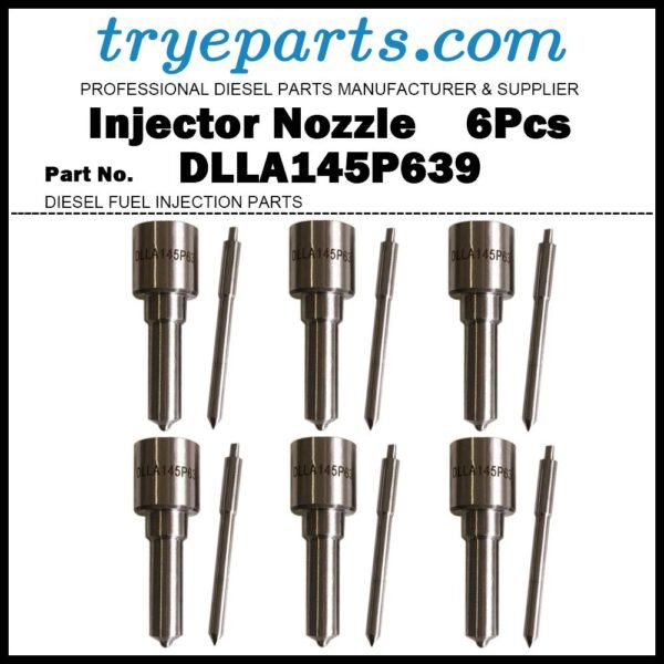 6Pcs Diesel Fuel Injector Nozzle Tips 093400-6390 DLLA145P639 ND-DLLA145P639 for Toyota LAND CRUISER HDJ80 HDJ81 HDJ81V 4.2TD 1HD-FT / 093500-6010 23600-17070