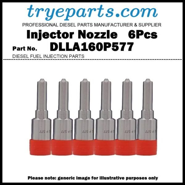 6x Diesel Fuel Injector Nozzle Tip DLLA160P577 for Mercedes Axor 1835 1840 2535 2540 12.0D OM457