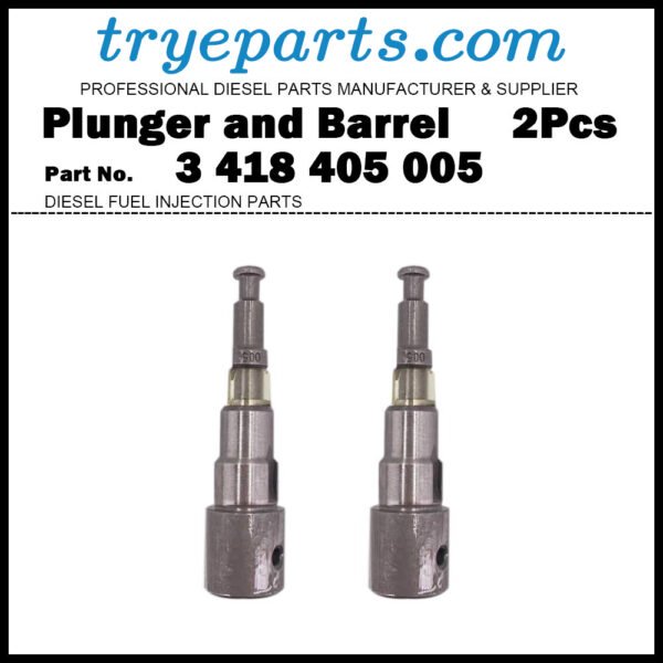 2Pcs Plunger 3405-005 Plunger and Barrel Assembly 3418405005 for LOMBARDINI 3LD510 3LD450 4LD640 4LD705 4LD820 LDA510 LDA450 LDA96 LDA100 LDA820