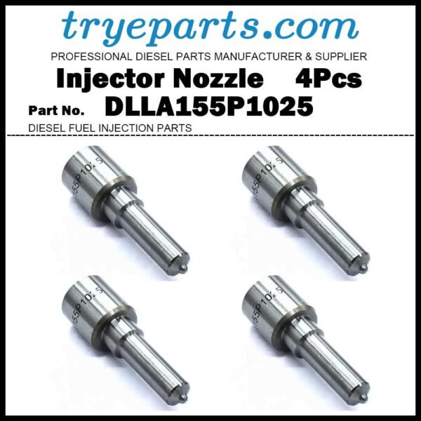 4Pcs Diesel Fuel Injector Nozzle Tips 093400-1025 DLLA155P1025 for Toyota Hiace / Hilux / Land Cruiser / Land Cruiser Prado 3.0 D4D 1KD-FTV / DCRI107780 23670-30280 23670-39295 23670-39315 23670-39316 095000-7540 095000-7780 095000-7781 095000-7730