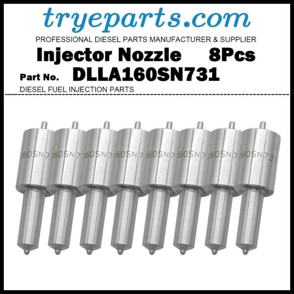 8Pcs/Set Diesel Fuel Injector Nozzle 105015-7310 DLLA160SN731 9432610170 NP-DLLA160SN731 for MITSUBISHI Fuso Super Great 6DC8 8DC8 8DC9 8DC9T / Hyundai Aero Space D8AY