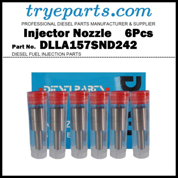 6Pcs Diesel Fuel Injector Nozzle Tips 093400-2420 DLLA157SND242 ND-DLLA157SND242 for Mitsubishi Fuso Fighter FM FK FH 6D14 6D14T / Injector 093500-4620 ME076612