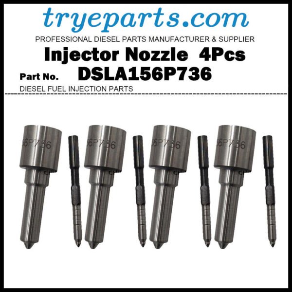 4x Diesel Fuel Injector Nozzle Tip DSLA156P736 for Mercedes Benz W203 S203 C200 C220 C270 CDI