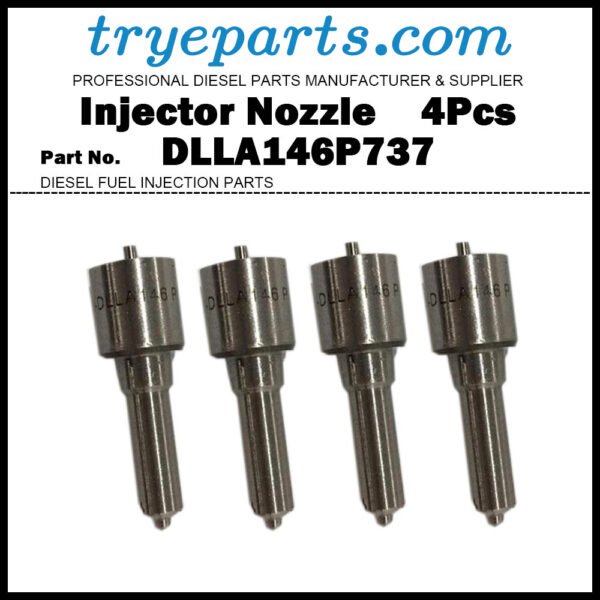 4Pcs Diesel Fuel Injector Nozzle Tips DLLA146P737 093400-7370 ME743661 for Mitsubishi Fuso Canter PS110 4D34T4 / 093500-7410