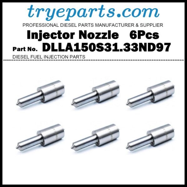 6Pcs Diesel Fuel Injector Nozzle Tips 093400-0970 DLLA150S31.33ND97 for HINO EH700 EH500 EM700