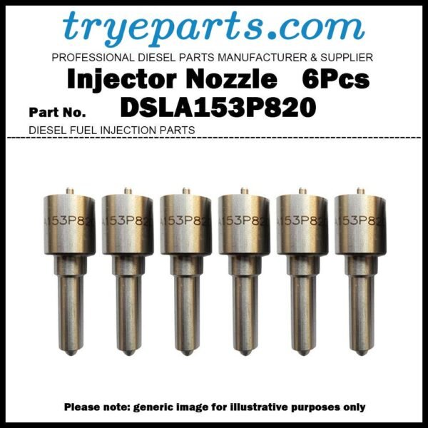 6Pcs Diesel Fuel Injector Nozzle Tip DSLA153P820 for 1998-2002 24V Dodge Cummins 5.9D 3944183