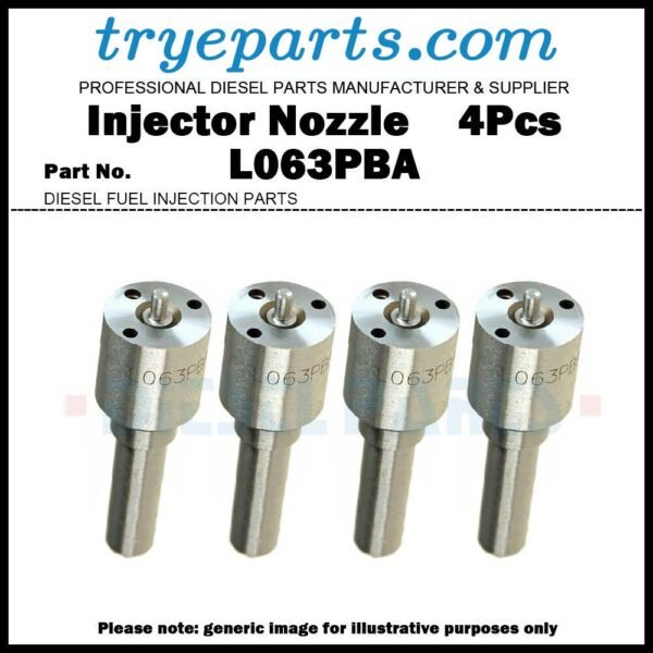 4Pcs Diesel Fuel Injector Nozzle Tip L063PBA 2645A635 for Perkins 1004.40T B00802A 2645A051