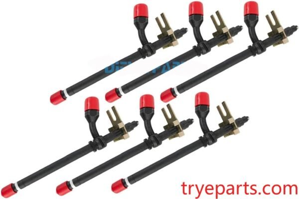 6Pcs Diesel Fuel Injector 20668 A138322 Engine Pencil Injection Nozzle Compatible with Case IH Tractor 1470 1370 1270 1175 1170 1090 1070 970 770 300C 400C 825 880B 980B 1150C 1450B W18 W20