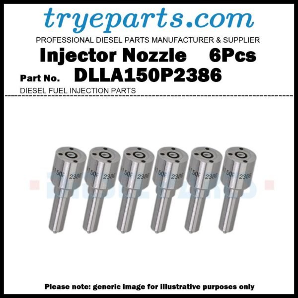 6Pcs Diesel Fuel Injector Nozzle Tips 0433172386 DLLA150P2386 for Sino Truck Howo Weichai WD615 / Fuel Injector 0445120357 VG1034080002