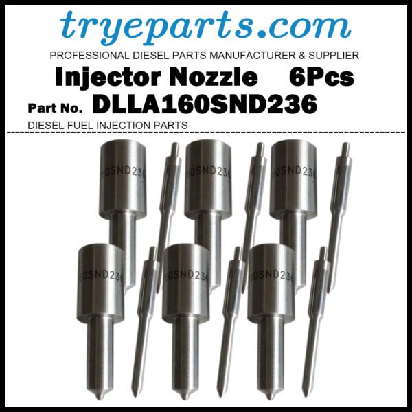 6Pcs Diesel Fuel Injector Nozzle Tips 093400-2360 DLLA160SND236 ME728144 for Mitsubishi Fuso 6D16 093500-4520 ME076515