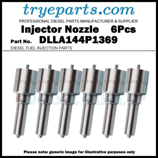 6Pcs Diesel Fuel Injector Nozzle Tips 0433171849 DLLA144P1369 02123092 for Volvo EC240B EC290B L110E L120E Deutz BF6M1013FC 02113090