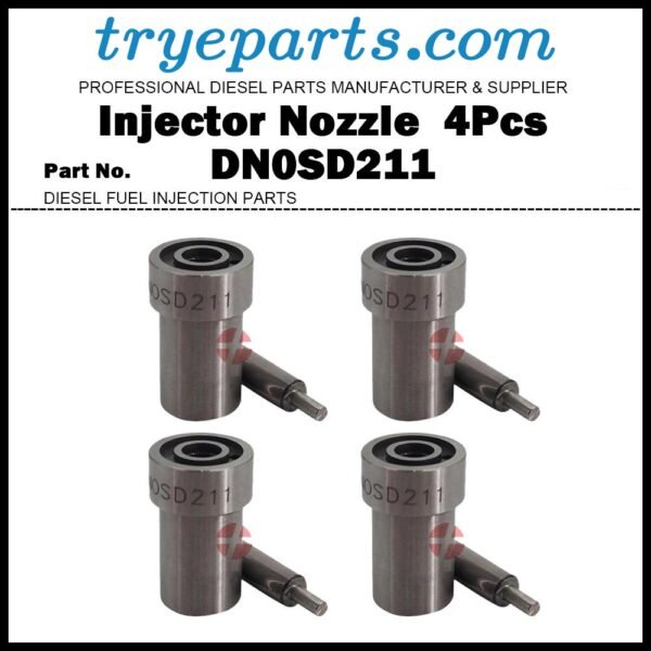 4Pcs Diesel Fuel Injector Nozzle 0434250009 DN0SD211 DNOSD211 DN0SD2110 ND-DN0SD211ND1 NP-DN0SD2110 NP-DN0SD211 for Nissan Patrol Cabstar Pickup SD22 SD23 SD25 SD33