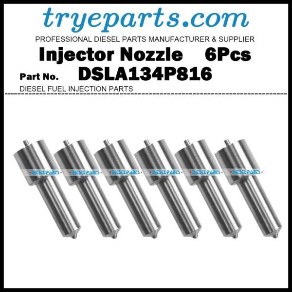 6Pcs Diesel Fuel Injector Nozzle Tips 0433175208 DSLA134P816 500338048 for IVECO EUROSTAR EUROTECH 400 440 0432193641