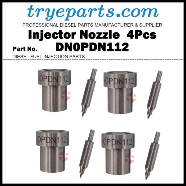4x Diesel Fuel Injector Nozzle DN0PDN112 DNOPDN112 105007-1120 for Mitsubishi Pajero Strada L200 L300 Montero Sport 4D56 Kia Besta Bongo Hyundai H-1 Starex D4BF MD103301 MD103301CKD ME200527 MD338904D 105148-1112 105148-1282 105148-1321 105148-1580