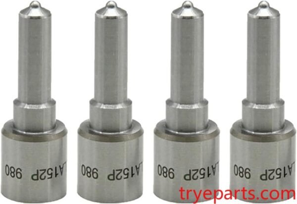 Fuel Spray Rail Injector Nozzle DLLA152P980 Diesel Replacement CR Tips 093400-9800 Fit for Isuzu D-Max Elf 3.0 4JJ1 4JJ1T 095000-698# 8-98011604-# Engine Pack of 4