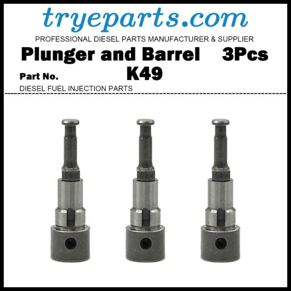 3Pcs Plunger K49 Plunger and Barrel Assembly 140153-6420 9413612341 for Kubota D850