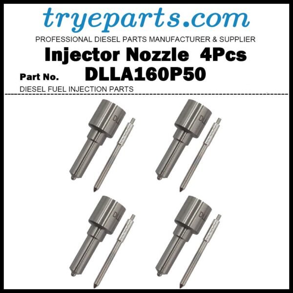 4x Diesel Fuel Injector Nozzle Tips DLLA160P50 093400-5500 ND-DLLA160P50 for MITSUBISHI Fuso Canter 4D31 4D32 4D33 4D34 093500-3820 093500-3970 093500-4481 093500-6250 ME016314 ME016316 ME016985 ME016994